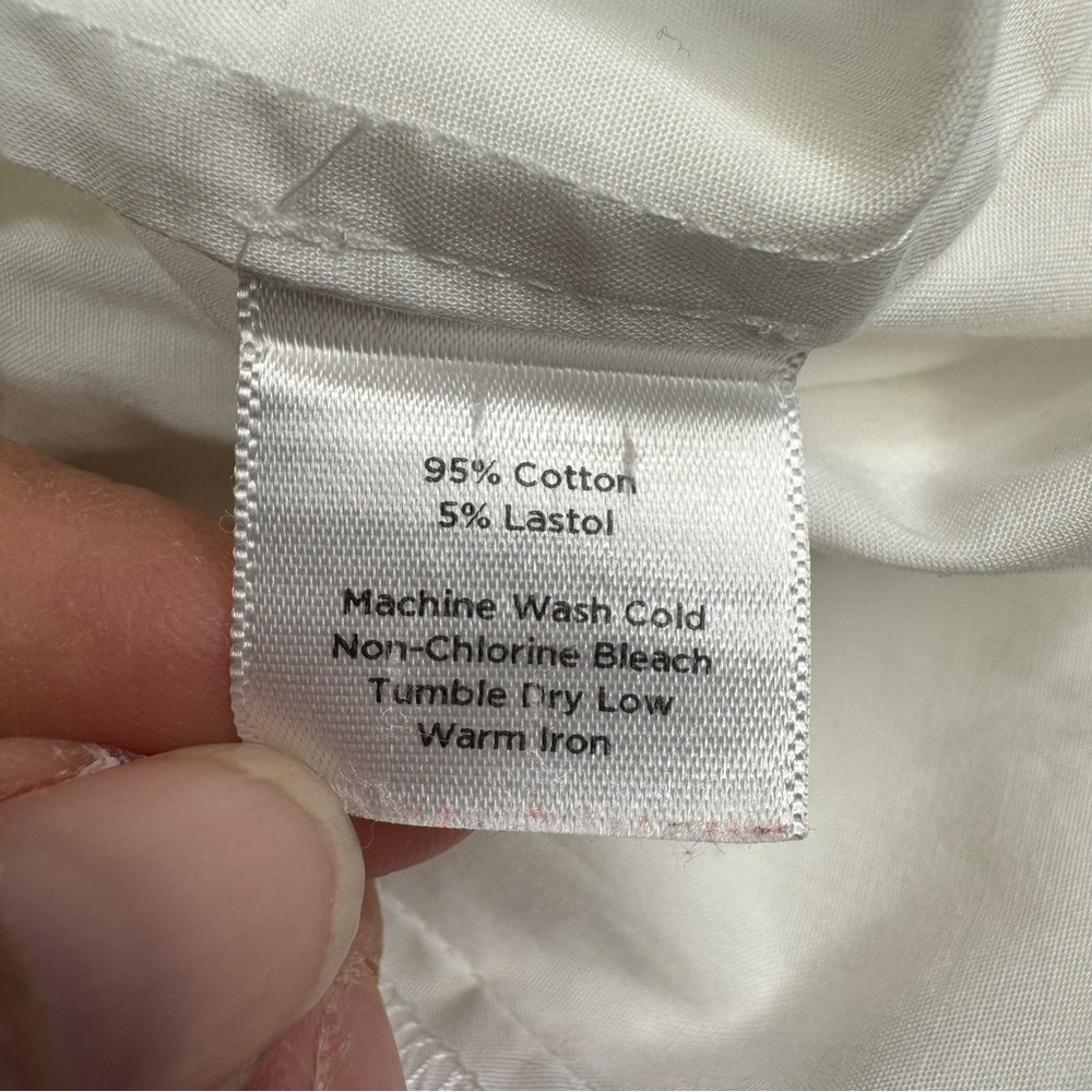Talbots White Tank Top Women’s Size 14 Casual Vacation Summer Stretch - Picture 7 of 7